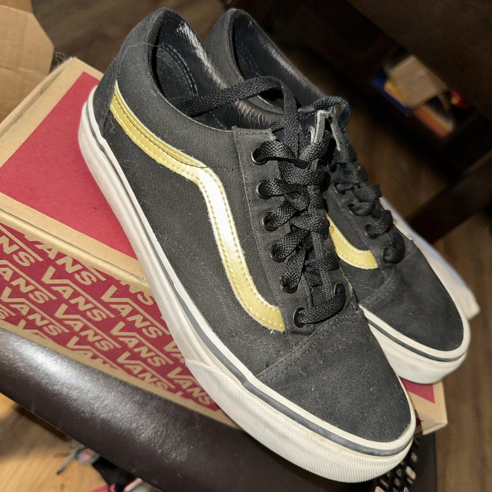 Vans Nero Oro Usat U 6onna Don
