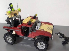 LEGO Dino Attack 7475 Fire Hammer vs Mutant Lizard Dinosaur Set