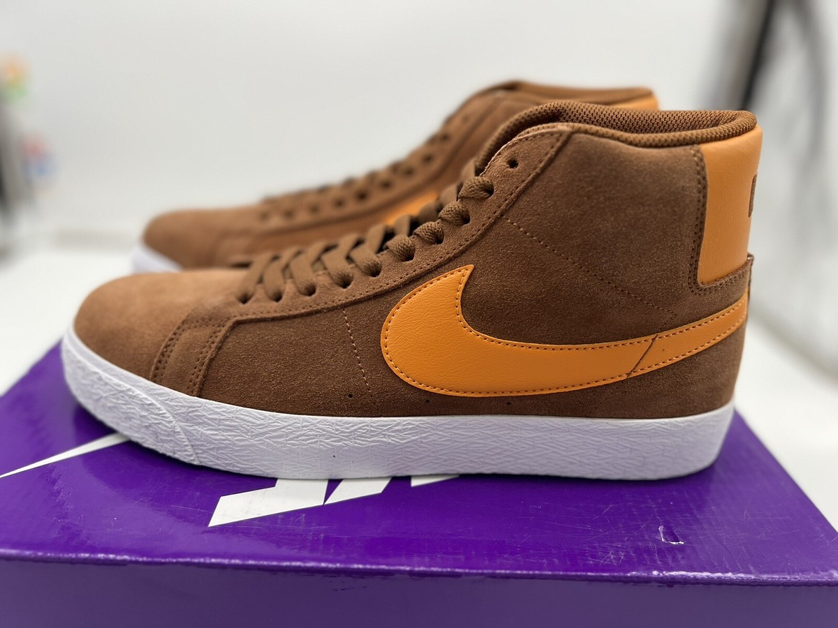 スニーカー Nike Zoom Blazer Mid SB 'Pecan Light Curry' Size 9.5 - Nike Zoom Blazer SB Mid Pecan Light Curry for
