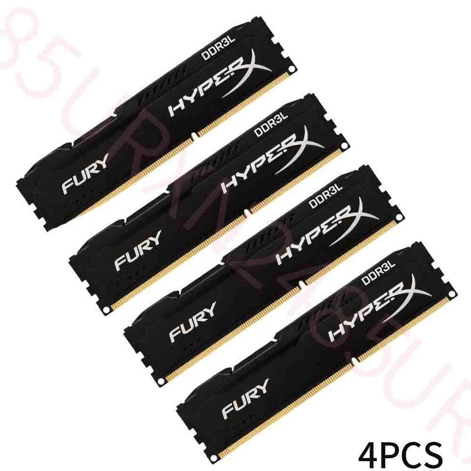 32GB 4x 8GB 4GB DDR3L 1600MHz PC3L-12800 1.35V DIMM Desktop RAM Kingston Lot BT - Image 2 of 4