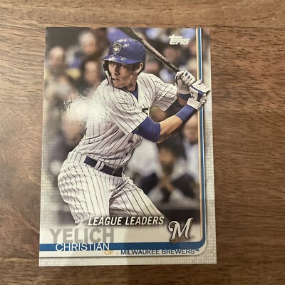 2019 Topps Christian Yelich League Leaders #239 Milwaukee Brewers