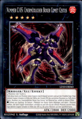 Yugioh - LD10-DE043 - Nummer C105: Unermüdlicher Boxer Comet Cestus - 1. Auflage