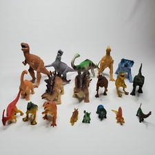 Lot of Dinosaur Toys Apatosaurus Triceratops Stegosaurus Parasaurolophus TRex