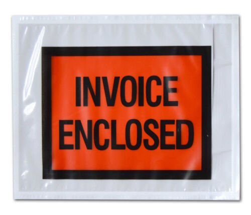 Packing List Envelopes Invoice Enclosed Slip Pouch Self Adhesive Shipping Labels - Picture 2 of 4