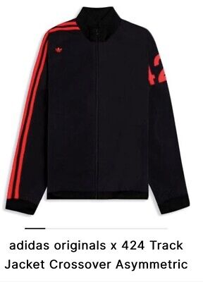 Adidas Original 424 Black Red Crossover Asymmetric Track Adidas Original 424 Black Red Crossover Asymmetric Track