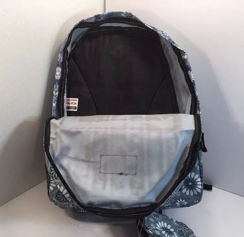Zaino Track by Triple Gear bambina blu fiorito con portamonete abbinato - Foto 8 di 12