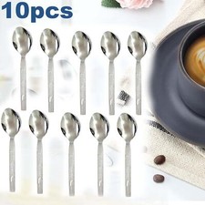 10x Tea spoons Stainless Steel Everyday TeaSpoon Set Coffee Drink Kitchen Home