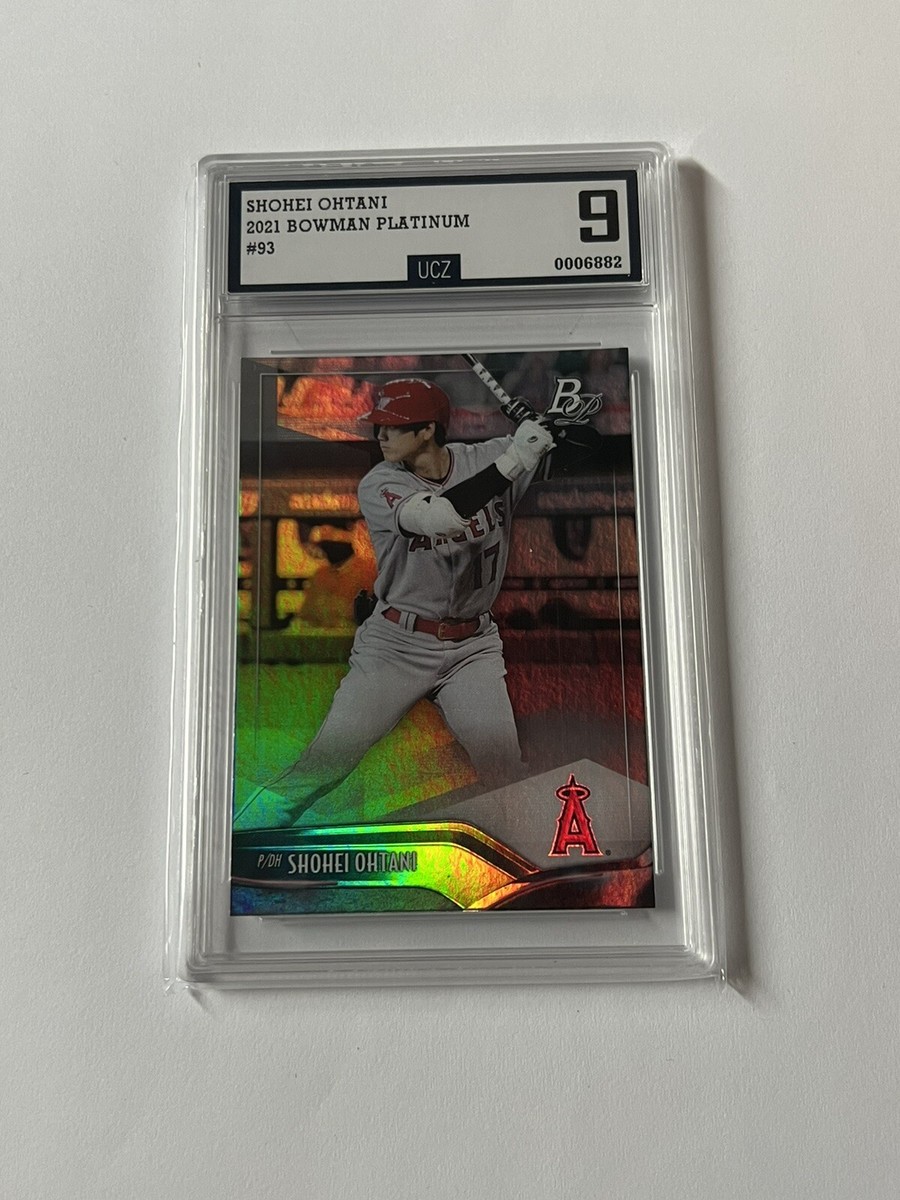 Shohei Ohtani 2021 Bowman Platinum Baseball Card #93 GRADED 9 Los