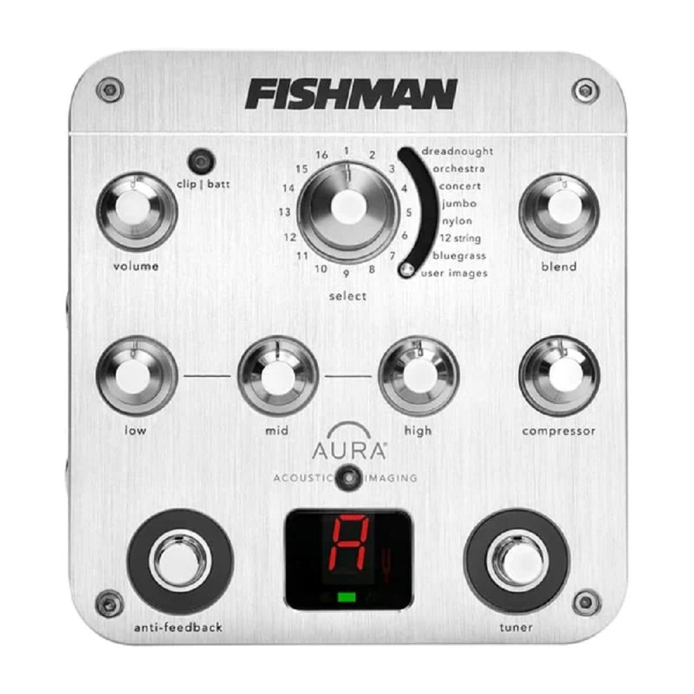 NEW - Fishman Aura Spectrum DI Imaging Pedal with D.I., #PRO-AUR