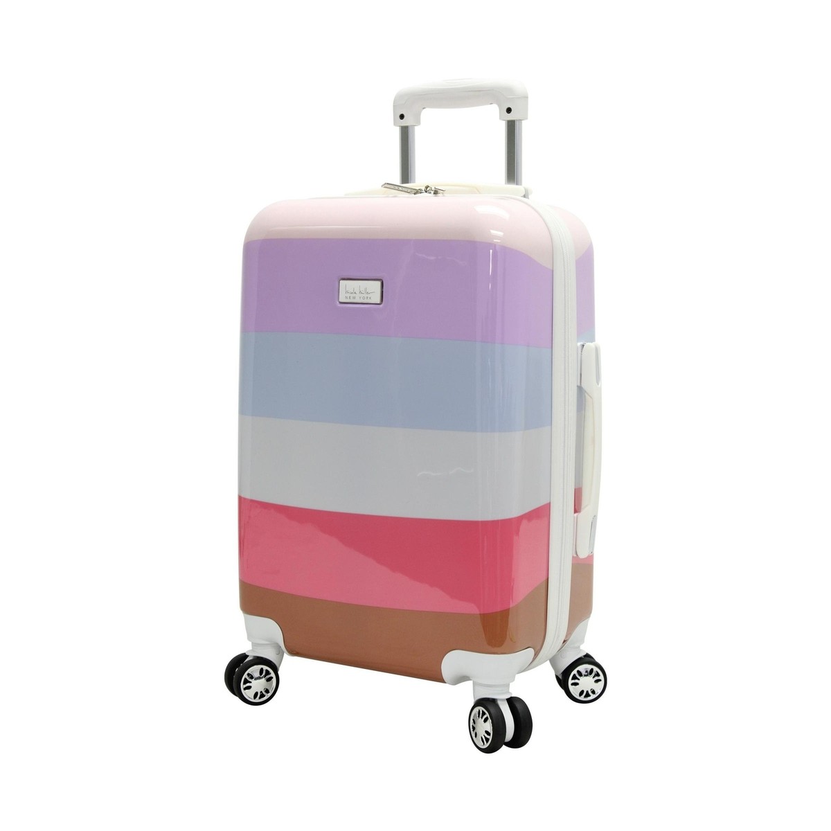 NICOLE MILLER New York Rainbow Luggage Collection 24 Inch (ABS+