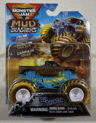 NEW 2025 MONSTER JAM TRUCKS MUD BLASTERS COLOR CHANGE BLUE THUNDER