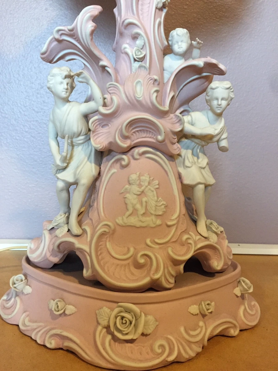 Vintage 1960's Lenwile Ardalt Japan Pink Bisque Porcelain