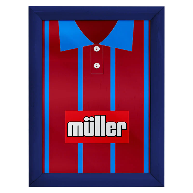 Plaque Métal Rétro Aston Villa 1993 Personnalisée – Décoration Murale Foot, Format A4