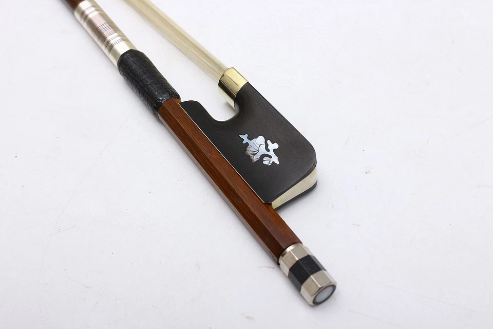 Advanced 4/4 Cello Bow Brazilwood Bow Great Balance AAA White Horse Hair - Image 3 of 4