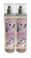 2 BATH  BODY WORKS STRAWBERRY SNOWFLAKES FINE FRAGRANCE MIST BODY SPRAY 8oz NEW