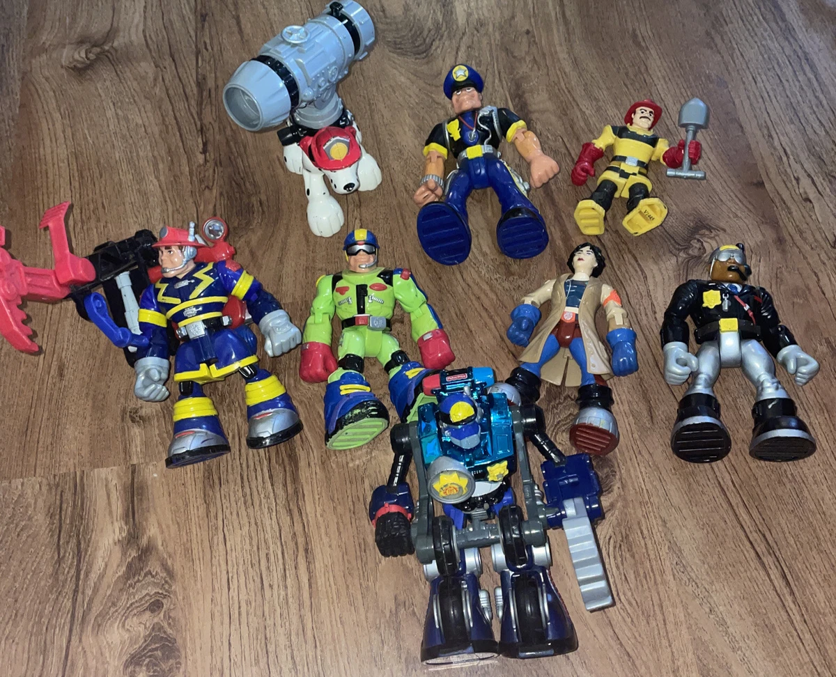 Vintage Mattel Fisher-Price Rescue Heroes Action Figures Lot of 7 | eBay