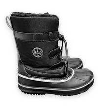 Boys snow boots Size 13 Youth SPORTO Winter Fleece Lined Black Steve-L Kids