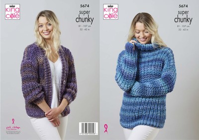 King Cole Womens Super Chunky Knitting 