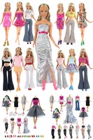 Barwa Lot 20 = 10 Set Fashion Handmade Clothes Outfit + 10 Pairs Shoes For Barbi Barwa Lot 20 = 10 Set Fashion Handmade Clothes Outfit + 10 Pairs Shoes For Barbi
