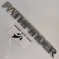 1996-1998 Nissan Pathfinder Emblem Rear Liftgate Logo Badge Chrome OEM