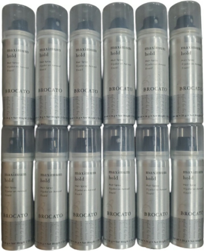 Brocato Maximum Hold Aerosol Hairspray 2oz PACK OF 12 eBay