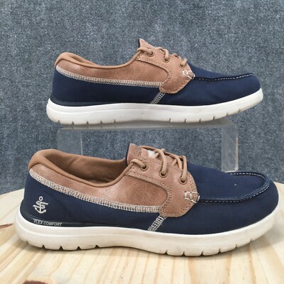 Athletic Shoes Skechers Boat Shoes Womens Navy Skechers GoGa Max - Main Image