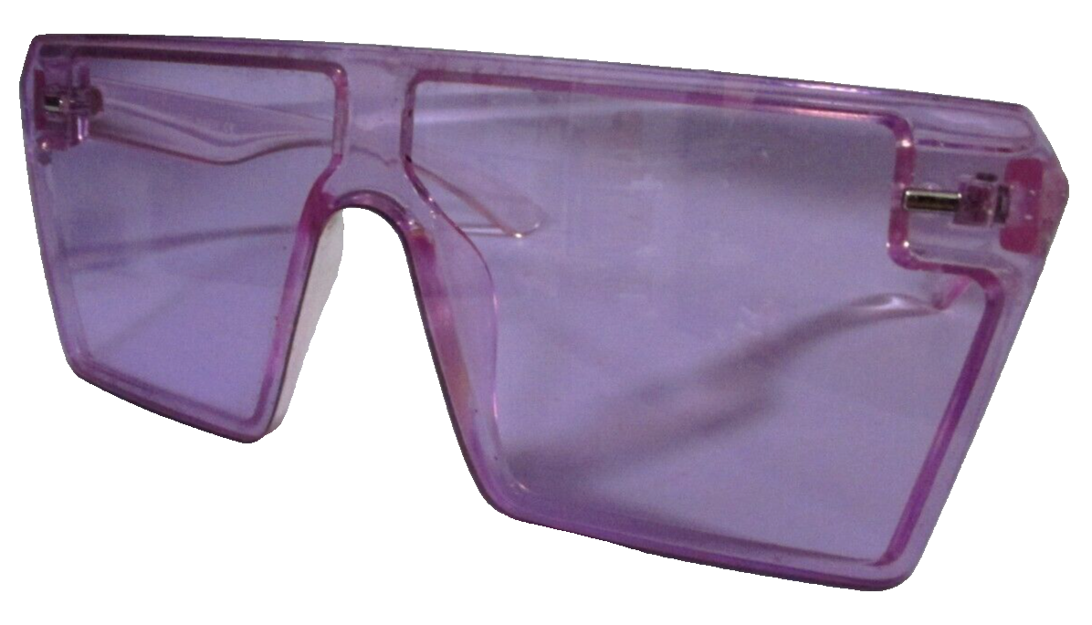 Vanlinker VL9517 Purple Square Sunglasses Bold Large Frame Fashion Statement-image