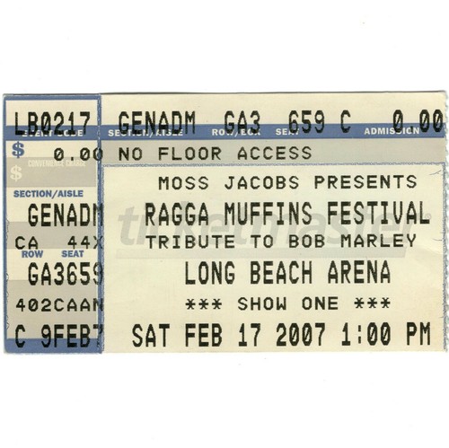 MORGAN HERITAGE Concert Ticket Stub LONG BEACH CA 2/17/07 BOB MARLEY FEST Rare
