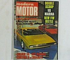 MODERN MOTOR MAGAZINE JANUARY 1973 HOLDEN SS V6 MARINA CORTINA TORANA VW BEETLE