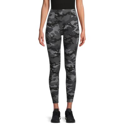 No Boundaries Junior's Print Ankle Leggings Gray Camouflage