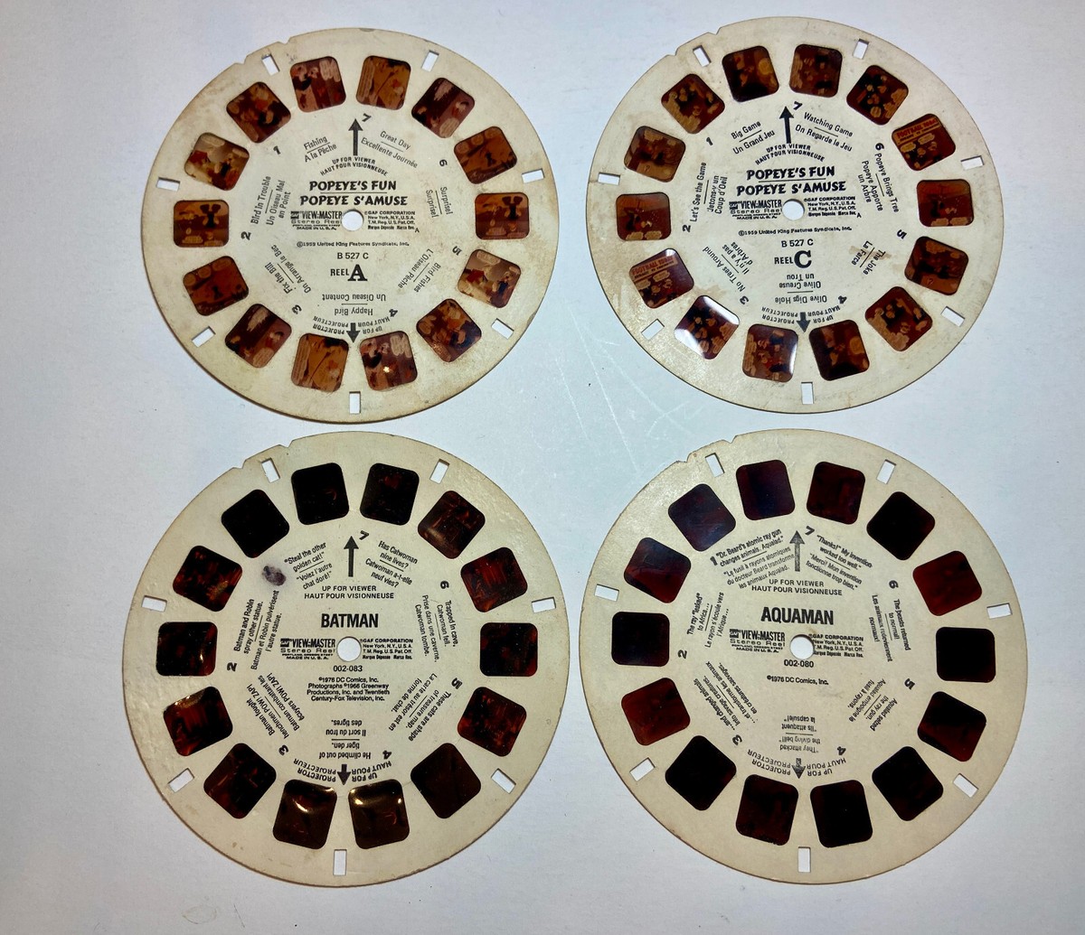 Vintage 1970s GAF ViewMaster 3D, with 12 Vintage View Master Reels