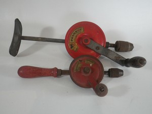 2 Perceuse A Main Chignole Ancien Outil De Metier Peugeot Freres Antique Tool Ebay