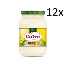12 Calve Calvè Klassik Mayonnaise mayo classic Fritessoße Soße Sauce glass 225ml