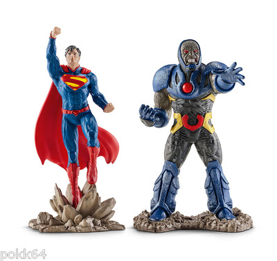 Dc Comics Packung 2 Figuren Justice League Superman Vs.Darkseid 10 CM Schleich