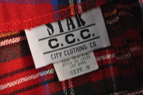 Vintage Tartan Plaid Skirt Girls Junior size 9 Made in USA - Picture 5 of 9