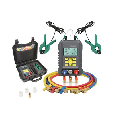#ad HVAC Gauges 93 Refrigerant Detection Digital Manifold Gauge Set HVAC Pressure... $143.80