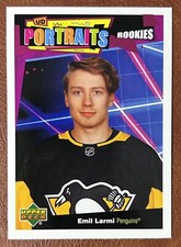 2020-21 Upper Deck UD Portraits Emil Larmi Rookie Pittsburgh Penguins #P-97
