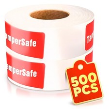 500-Pack Tamper Proof Stickers 1x3   Strong Adhesive for Tamper Detection