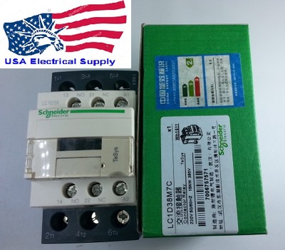 Schneider LC1D38M7C Contactor With 220VAC Coil – 50/60Hz, Industrial Grade, New In Box