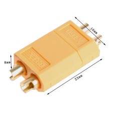 2Pairs XT60 Male/Female Bullet Connector Plugs for RC Lipo Battery 60A AMASS