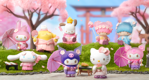 Sanrio Characters Modellino scatola cieca confermata serie Blossom & Wagashi - Foto 1 di 11