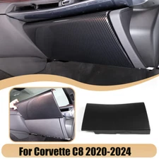 ABS Carbon Fiber Co-pilot Storage Glove Box Cover Trim For C8 Corvette 20-25 US