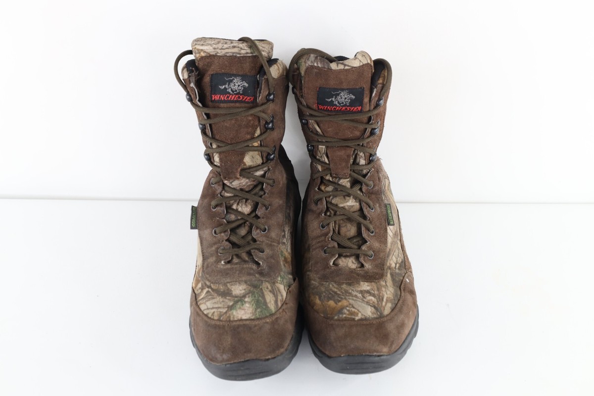 Vintage 90s Winchester Mens 12 Waterproof Hunting Camouflage