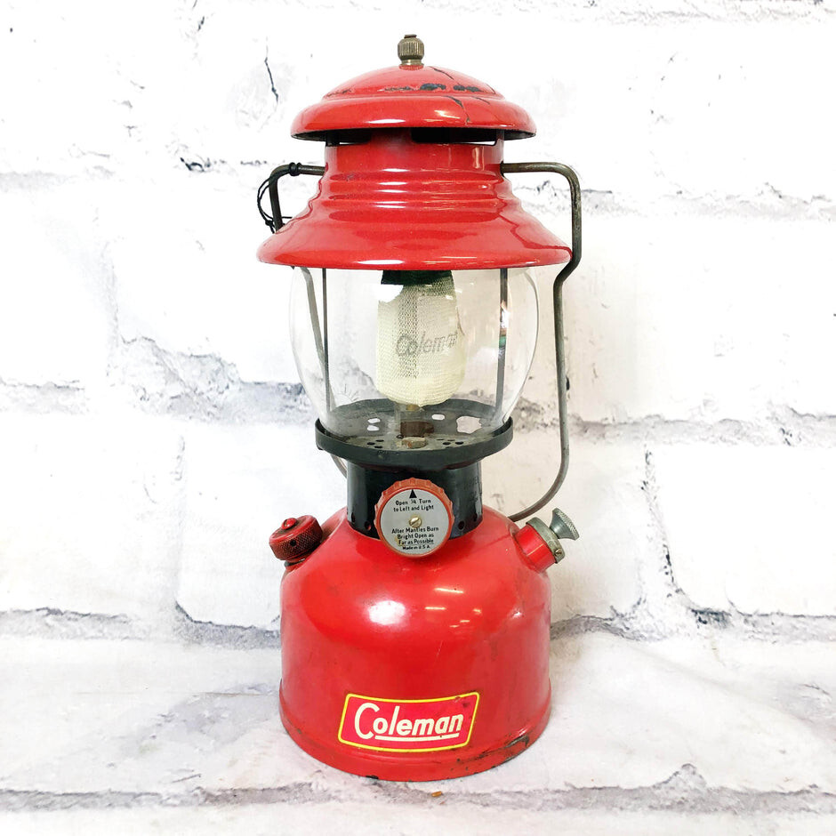 Coleman - 1974年製　Coleman ランタン　200A195 Vintage NOS Coleman Lantern 200A195 Red W/box Single Mantle