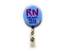 RN Means: Real Nice 24" Retractable ID Badge Holder Reel