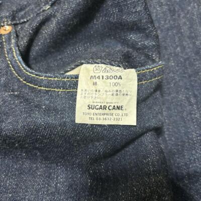 W76cm Sugar Cane M41300 Jeans Denim Pants 90S Toyo Japan