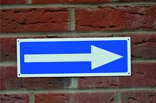 DIRECTIONAL ARROW plastic sign or sticker 300x100mm MOT garage vehicle repair 