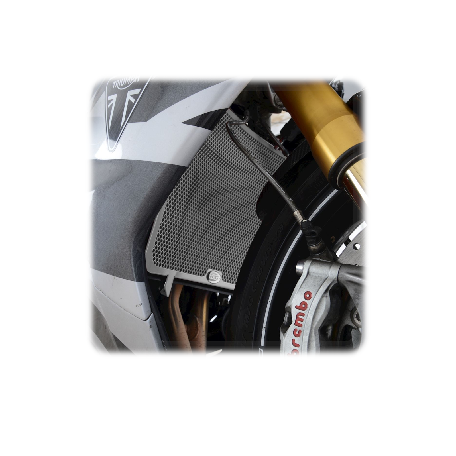 Aluminium Radiator Guard for Triumph Daytona Moto 765 2020 R&G