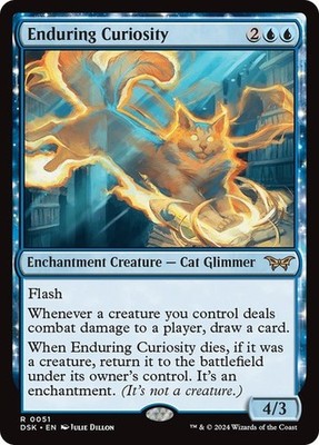 Enduring Curiosity - DSK - NM - Magic The Gathering - MTG