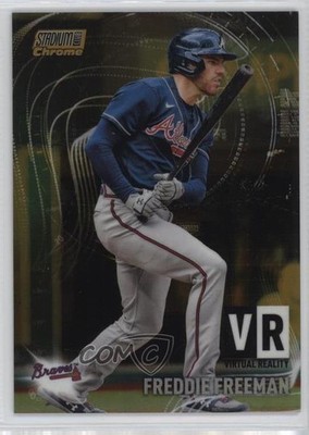 2021 Topps Stadium Club Chrome Gold Refractor 12/50 Freddie Freeman #VR-1 0ne9